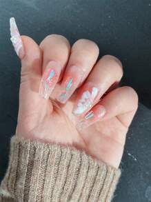 nailrosy Nâng tầm phong cách của bạn với 10 miếng dán móng tay giả thủ công đính đá trang trí bướm trắng Pháp mắt ngắn mèo 3D sáng tạo hài hước truyện tranh hoa hoa dễ thương hiện đại phong cách Nhật Bản giáng sinh cho phụ nữ và cô gái đám cưới mùa đông mùa thu giáng sinh móng tay màu trắng đen đỏ quà tặng màu xanh hoàng gia gothic hồng nóng nâu y2k mùa hè anh đào dâu tây móng tay nhũ màu hồng goth móng tay bấm vừa năm mới móng tay đỏ móng tay đen trái tim bông tuyết móng tay giáng sinh nhãn dán gel nghệ thuật móng tay đánh bóng kỳ nghỉ sang trọng baddie lấp lánh acrylic Latina nhân mã áo len móng tay Fresita Xmas Masc quincea era màu xanh vui nhộn nơ bánh gừng tiệc sinh nhật ma kết tháng 12 lễ tạ ơn tru gỉ móng tay rộng đơn giản nụ hôn thanh lịch btartbox keo dán móng tay gel urvlife trẻ em xcoat ngắn hơn trong suốt quyến rũ chrome petite teens dashing diva che phủ toàn bộ đầu móng tay vật dụng làm móng - Hồng - Xem 3