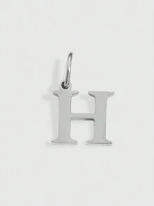 1pc Stainless Steel Initial Pendant Letter Pendant Men's And Women's Key Pendant Accessories Necklace Earrings Pendant Pendant