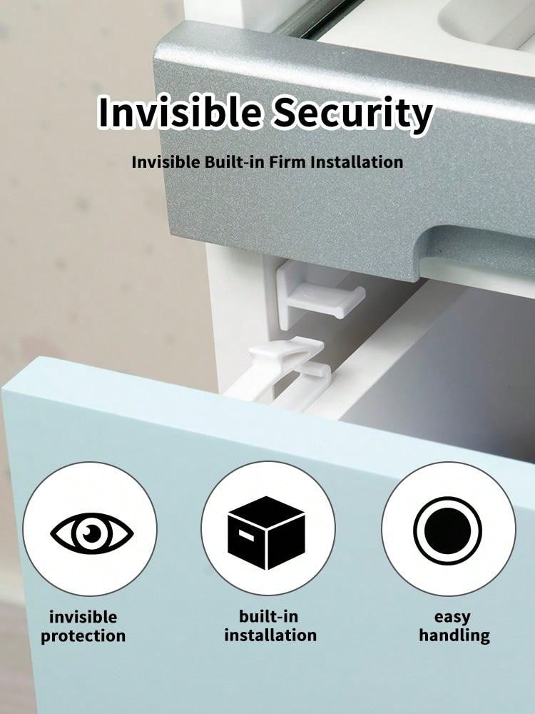 1set/4pcs Child Safety Locks For Drawer, Refrigerator, Door