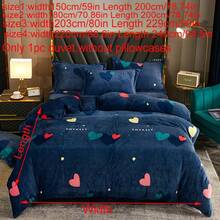 Flannel Single Quilt Cover With Fashionable Reactive Printing, Suitable For Bedroom, Hotel, And Travel Use. It Provides Quick Warmth In Winter, Quickly Warming Up The Bed, And Reducing Gas Heating Costs. - Heart to heart - View 2