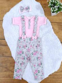 Baby Girls Jumpsuits - 淺粉色 - 查看 2