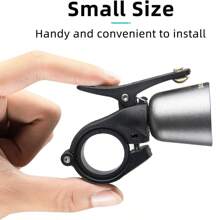 ROCKBROS Bike Bell Classic Bicycle Bell Mountain Bike Bells For Adults With Loud Sound And Fit For 0.87-1.25in/22.2-31.8mm Bicycle Handlebars - 鈦色 - 查看 5