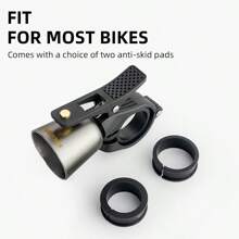 ROCKBROS Bike Bell Classic Bicycle Bell Mountain Bike Bells For Adults With Loud Sound And Fit For 0.87-1.25in/22.2-31.8mm Bicycle Handlebars - 鈦色 - 查看 3