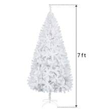 Beijiyi 7FT Iron Leg White Christmas Tree With 1200 Branches - White - View 3