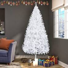Beijiyi 7FT Iron Leg White Christmas Tree With 1200 Branches - White - View 7