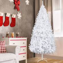 Beijiyi 7FT Iron Leg White Christmas Tree With 1200 Branches - White - View 2