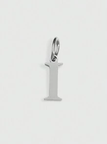 1pc Stainless Steel Initial Pendant Letter Pendant Men's And Women's Key Pendant Accessories Necklace Earrings Pendant Pendant