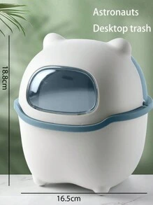 1 Miếng Không gian Phi hành gia Thùng rác trên bàn Dễ thương Mini Thùng rác ô tô Với Nắp Cho văn phòng Bàn Creative Giấy Rổ - Nhiều màu - Xem 2
