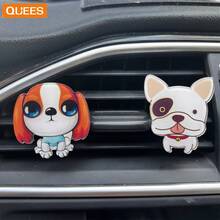 Quees Set Of 2 Dog Shaped Car Air Vent Clips For Aromatherapy, Suitable For Valentine's Day, Father's Day, Christmas - Bone Combination - View 7