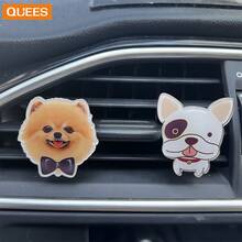 Quees Set Of 2 Dog Shaped Car Air Vent Clips For Aromatherapy, Suitable For Valentine's Day, Father's Day, Christmas - Bone Combination - View 8