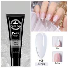 美甲套装，包含UV美甲灯、6瓶指甲油胶和2瓶延长胶，快速美甲延长胶套装，美甲基础工具，自粘凝胶美甲贴片，适合DIY美甲 - 彩色 - 查看 9