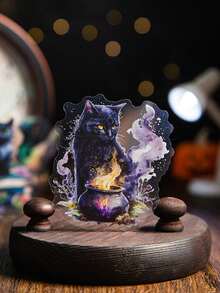 寵物黑貓系列裝飾貼紙,20入隨機包裝 - 彩色 - 查看 3