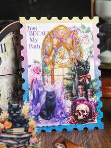 寵物黑貓系列裝飾貼紙,20入隨機包裝 - 彩色 - 查看 8