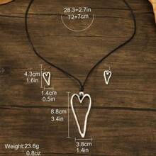 1 件/套西式牛頭、閃電、仙人掌、心形、花朵、綠松石和風格吊墜項鍊和耳環 - 白松石 - 查看 3