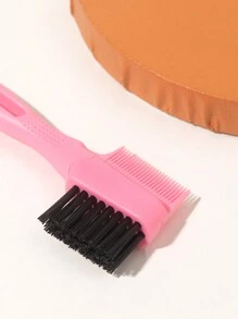5pcs Hair Styling Comb Set, Includes 1 Pink Detachable Volumizing Comb (With 2 Replacement Parts), 1 Tail Comb And 1 Regular Comb. Volumizing Comb, Tail Comb, Edge Comb, Suitable For Salon Hair Styling, Double-Ended Tail Comb, Can Be Used For Parting, Backcombing, Grooming And Creating Smooth Hairstyles. - Pink - View 5
