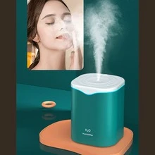 1pc Ultrasonic Air Humidifier Water Drop Shape High Capacity Humidifier For Room, Home, Office, Dorm, School. Suitable For Single And Whole House Use - Green - View 4