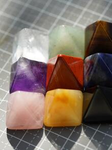 1入組迷你水晶金字塔,適用於女性日常珠寶diy - 紅碧玉 - 查看 2