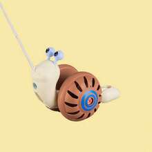 1 件隨機顏色蝸牛風格 Diy 拼圖組裝玩具帶繩子兒童戶外學習學步車帶鈴 - 彩色 - 查看 5