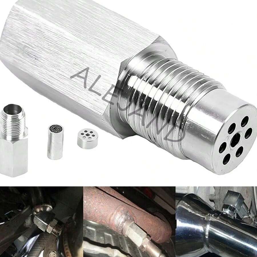 Mini Catalizador Sensor De Oxigeno Apaga Codigo - Plateado - Ver 1