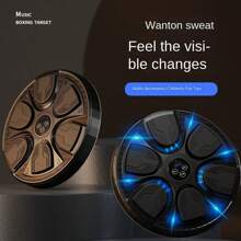 智能音樂拳擊機掛式拳擊訓練器牆式拳擊目標墊,適用於家庭 - 黑色 - 查看 5