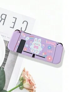 海贼王卡通个性化图案保护套 NS游戏机手柄配件 防摔TPU软壳 紫色外壳 兼容Switch - 彩色 - 查看 5