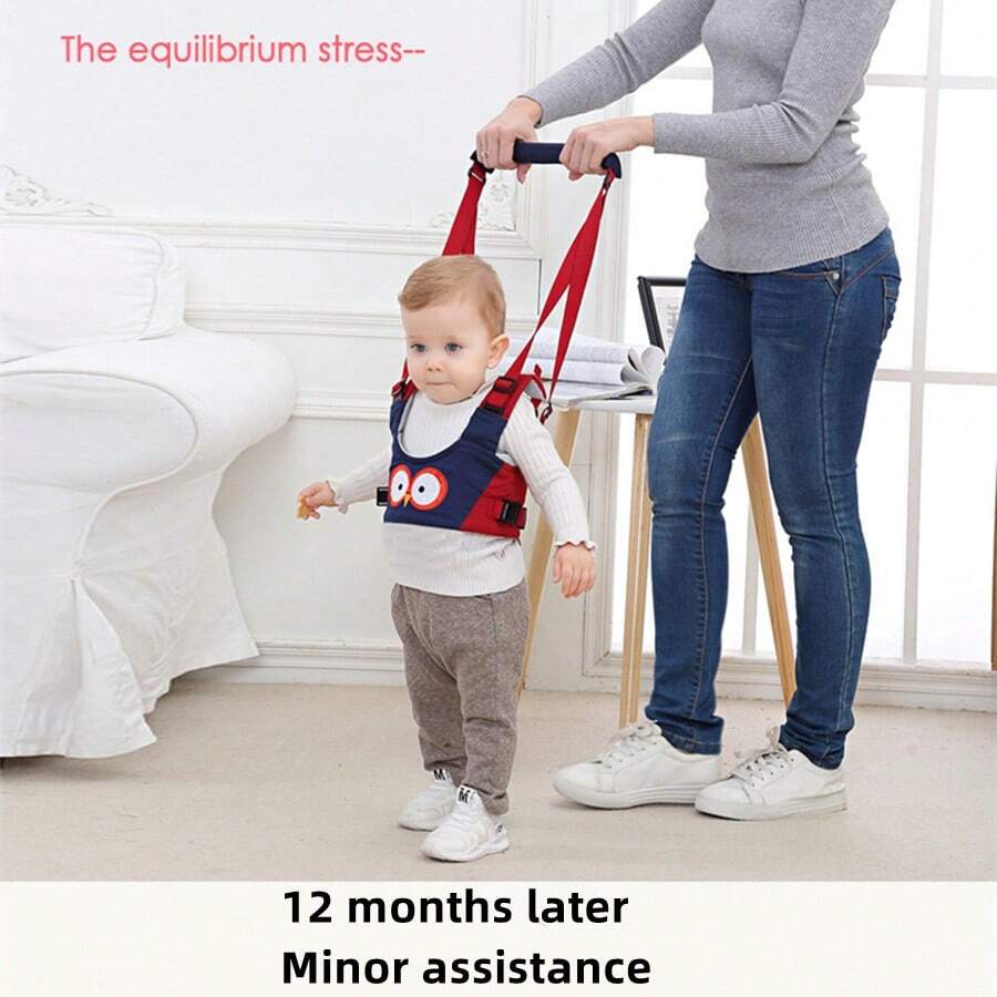 Baby Learning Walking Belt Baby Walking Harness - Handheld Kids Walker Helper - Toddler Infant Walker Harness Assistant Belt - Help Baby Walk - Child Learning Walk Support Assist Trainer Tool - Blue - View 1