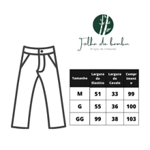 Roupa Ração Umbanda/Candomblé Masculino  Conjunto 2 Peças Ração Bata + Calça