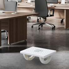 Office Foot Massager Home Ergonomic Leg Rest Desk Roller Rocking Support Plate - White - View 6