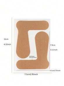 10入組手指型和大腳趾型棒子,帶拇指腱鞘關節固定保護器,帶大腳趾骨防磨損貼片 - 棕色 - 查看 2