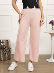 Women Pants - 粉色 - 查看 3