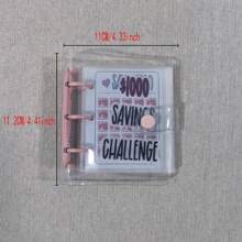 新 Savings Binder 1000 美元現金儲蓄挑戰日記創意省錢規劃師 - 綠色1000美金 - 查看 2