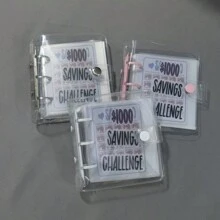 新 Savings Binder 1000 美元現金儲蓄挑戰日記創意省錢規劃師 - 綠色1000美金 - 查看 6