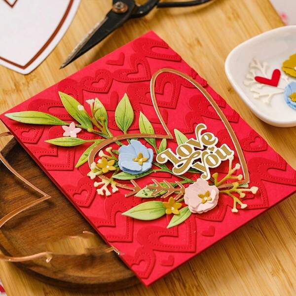 1 HeartShaped Lace Metal Carbon Steel Cutting Die DIY Cutting Die, DIY