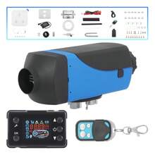 3KW 12V&24V Air Heater Night Parking W/ Remote LCD Monitor For Car Van RV - Blue - View 1