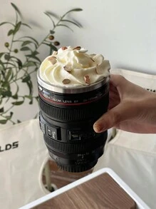 Máy chụp hình Ống kính Hình dạng Cốc , Vui Creative Quà sinh nhật , Đen , Với Vật liệu cách nhiệt , Có thể mang đi - màu đen - Xem 5