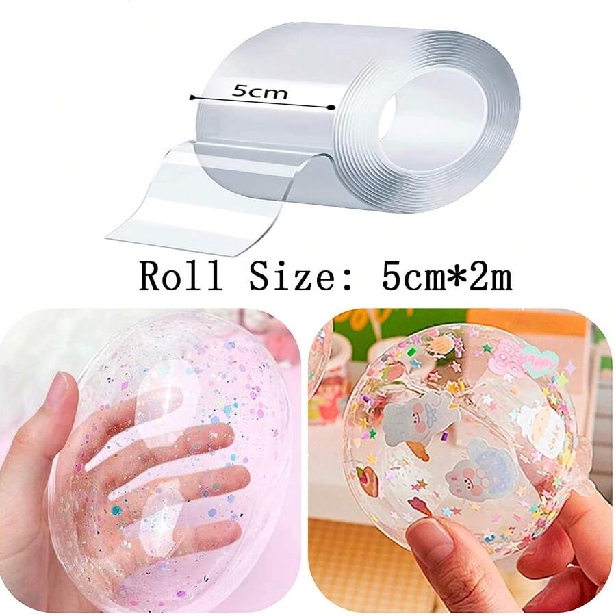 Nano Tape Bubble Kit Double Sided Tape Plastic Bubbles Balloon Two