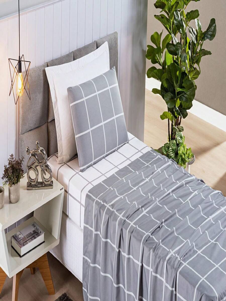 Sheet Sets With Pillowcases - 灰色 - 查看 1