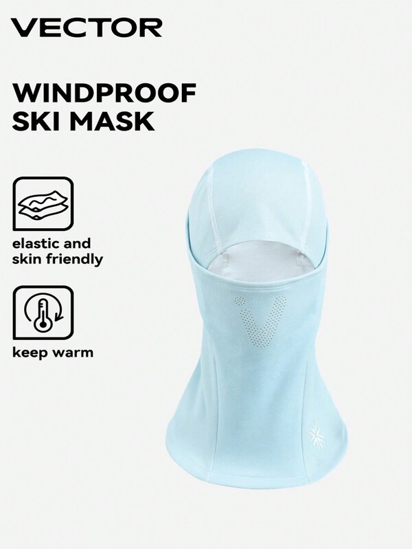VECTOR MOTION Full Coverage Ski Face Mask Hood Unisex Windproof Insulated Elastic Neck Warmer For Winter Sports