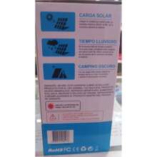 Kit solar camping, luz de emergencia con panel solar, luz solar portátil con foco, MR-8017, luz solar de emergencia - Negro - Ver 10