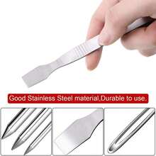 6Pcs/Set Stainless Steel Paracord Bracelet Lacing Stitching Needles DIY Jewelry Tools Accessories Paracord Stitching Set Stainless Steel Paracord FID Stitching Needles  Paracord Smoothing Tool Paracord Leathercraft Needle With Black Storage Bag - Silver - View 7