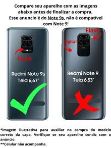 Capa capinha de celular para Xiaomi Redmi Note 9s TPU interior aveludado - Verde Limão - Visão 2