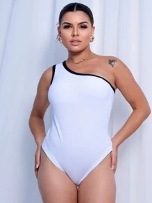 Women Bodysuits - 白色 - 查看 1