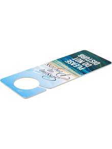 JUVALE 3 Pack Plastic Do Not Disturb Door Hanger Sign For Therapy, Massage Session In Progress, 3.5 X 9.4 Inches - Blue - View 4