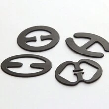 4pcs/Set Bra Strap Clips, Invisible Anti-Slip Shoulder Strap Buckles, Women'S Underwear Accessories - Black - View 2