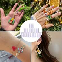 4pcs 0.4/0.5/0.6/0.8mm Faux Pearl Fishing Line, Transparent, Non Stretchable And Non Elastic Nylon Rope, Faux Pearl Thread, Jewelry Making Products - White - View 3