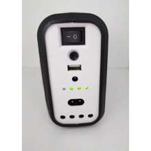 Kit solar camping, luz de emergencia con panel solar, luz solar portátil con foco, MR-8017, luz solar de emergencia - Negro - Ver 4