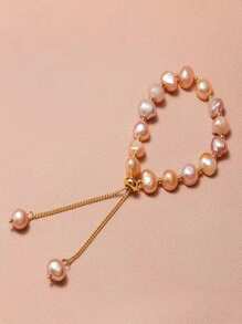 Đồ trang trí Ngọc Trai giả Vòng tay cườm - trắng - Xem 4