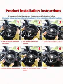 1pc Plush & Diamond Inlaid Non-Slip Car Steering Wheel Cover With Shiny Rhinestones Comfortable Soft Car Interior Accessory For Women - Grey - View 6