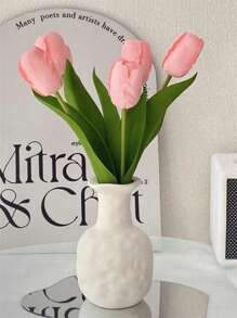 Florero De Plástico Con Forma De Calabaza Blanca Para Decoración Del Hogar, 1 Unidad
