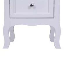 FCH Country Style 2-Tier Night Table White - White - View 11
